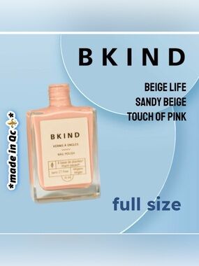 💟3/25$ 🇨🇦♻️🆕 *NEW* BKIND |FULL| Beige Life color Sandy beige with touch of pink